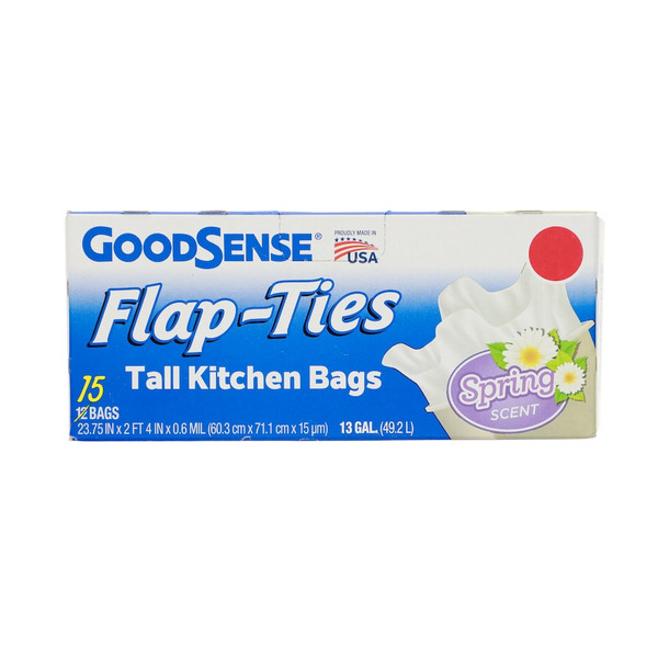 GoodSense Flap-ties Tall Kitchen Bags Spring Same-Day Delivery