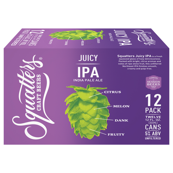 Wasatch Hop Rising Squatters Craft Beer Hop Rising Beer, Juicy IPA, 12 Pack Same-Day ...