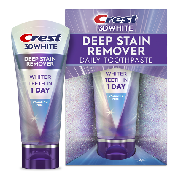 Crest 3D White Deep Stain Remover Daily Toothpaste - Dazzling Mint