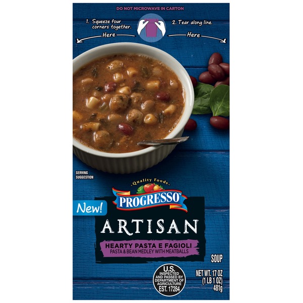 Progresso Artisan Pasta e Fagioli Soup (17 oz) Instacart