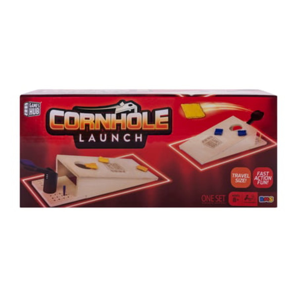 Games Hub Mini 2-Player Cornhole Launch Table Top Game