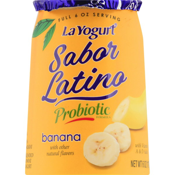 Aqui Market La Yogurt Yogurt, Lowfat, Banana, Blended Same-Day