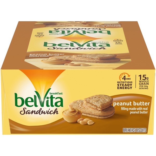 belVita Sandwich Peanut Butter Breakfast Biscuits (14.08 oz) Instacart
