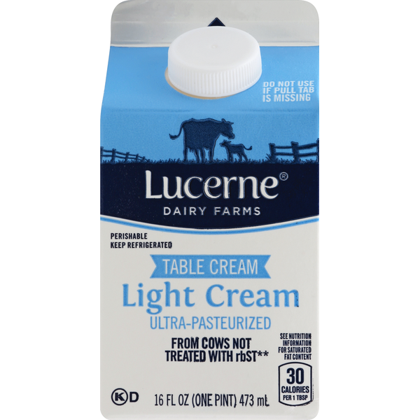 Lucerne Table Cream, Light