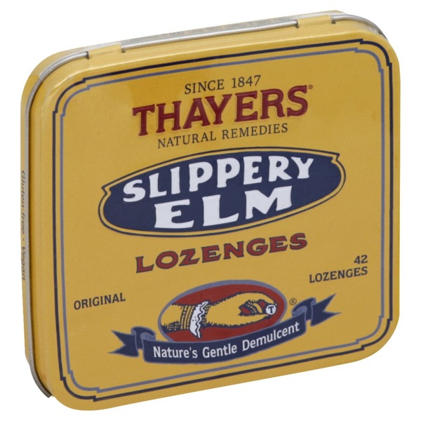 Thayers Lozenges, Slippery Elm, Original (42 each) - Instacart