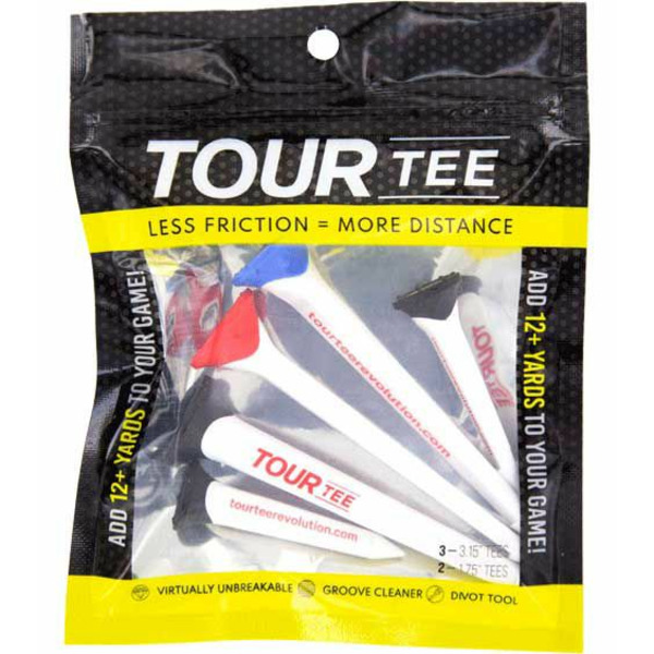 CMC Design TourTee 3.15" & 1.75" Revolution Golf Tee Combo - 5 Pack