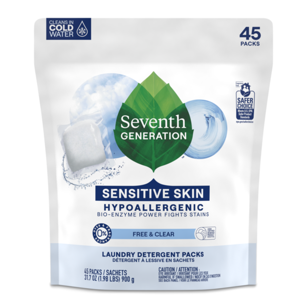 Seventh Generation Laundry Detergent Packs Free & Clear - Thumbnail 3
