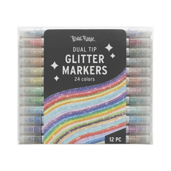 Brea Reese Dual-Tip Markers, Glitter