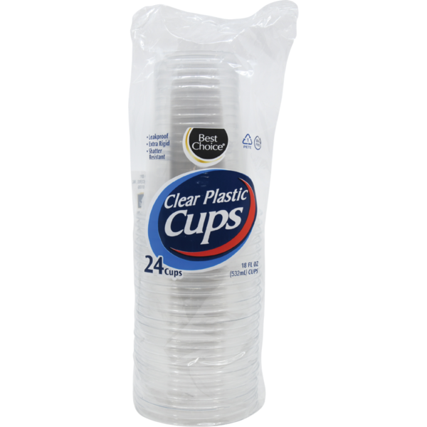 Best Choice CLEAR CUPS 18 OZ Same-Day Delivery or Pickup | Hen House