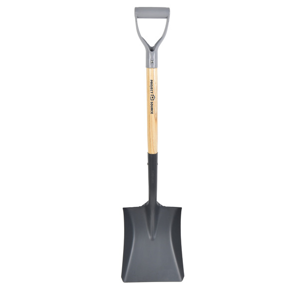 Project Source 19.75-in Wood D-Handle Transfer shovel