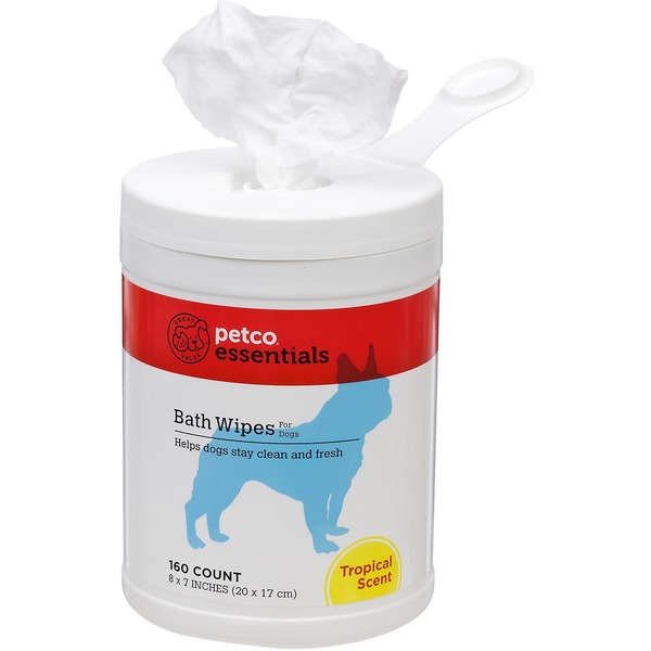 Petco Essentials Bath Wipes for Dogs Tropical Scent (160 ct) Instacart
