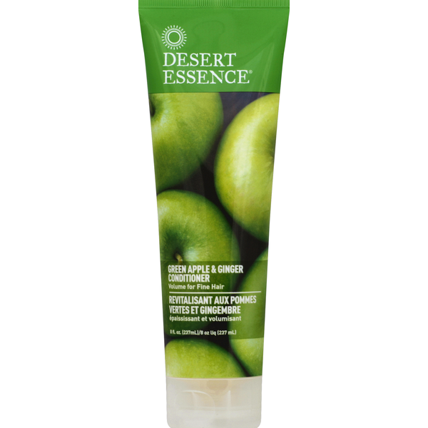 Desert Essence Conditioner, Green Apple & Ginger, Volume for Fine Hair