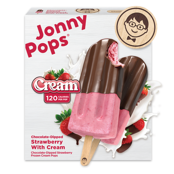 Johnny's - ab出品 JonnyPops Chocolate-Dipped Strawberries with Fresh Cream Same-Day