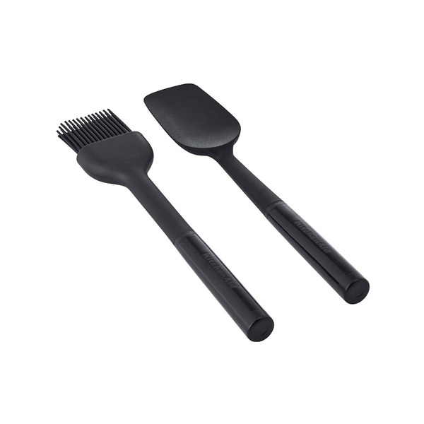 KitchenAid Universal Basting Brush & Spatula Set of 2, 1 x 6-1/4 x 13-1/4 in - Black