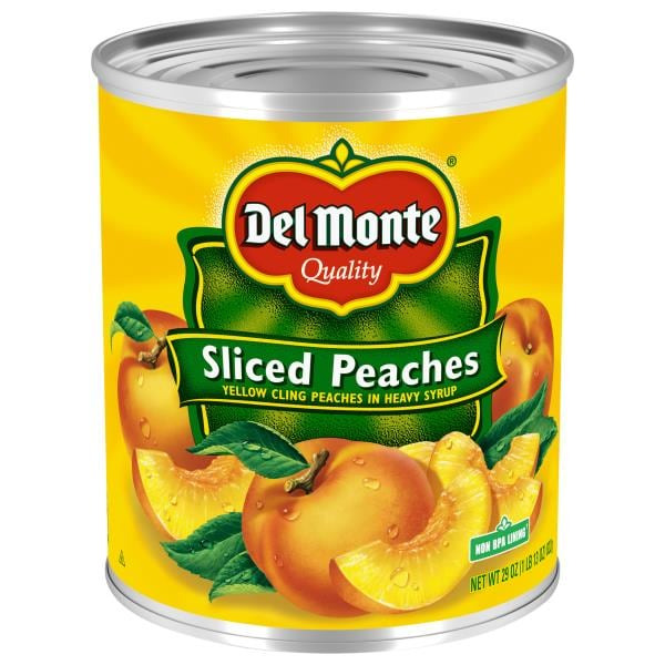 Del Monte Yellow Cling Sliced Peaches in Heavy Syrup, Canned Fruit