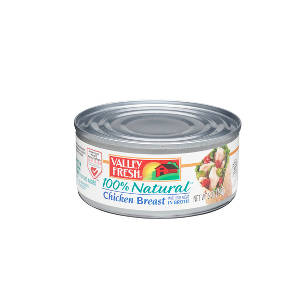 Publix VALLEY FRESH 100% Natural in Water Chicken Breast with Rib