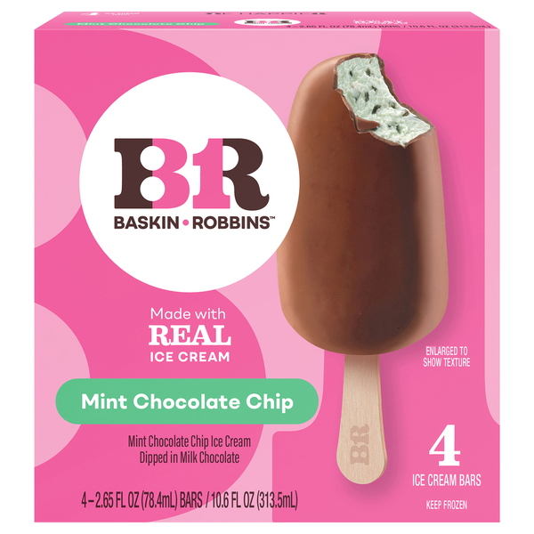 Baskin-Robbins Mint Chocolate Chip Ice Cream Bars