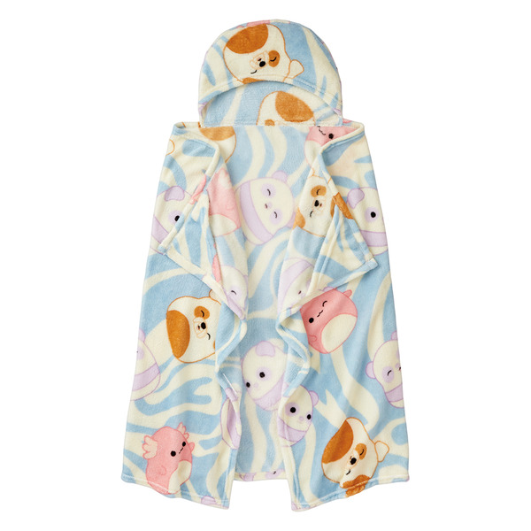 Couverture Poncho Squishmallows 30x50 Pouces Jeté Tout Saisons Polaire Enfant Multicolore