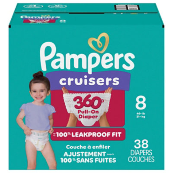 Pampers Pull-On Size 8 Diapers (46+ lbs (21+ kg))
