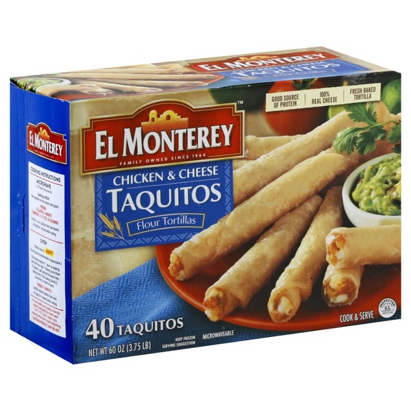 El Monterey Taquitos, Chicken & Cheese, Flour Tortillas (40 ea) from BJ