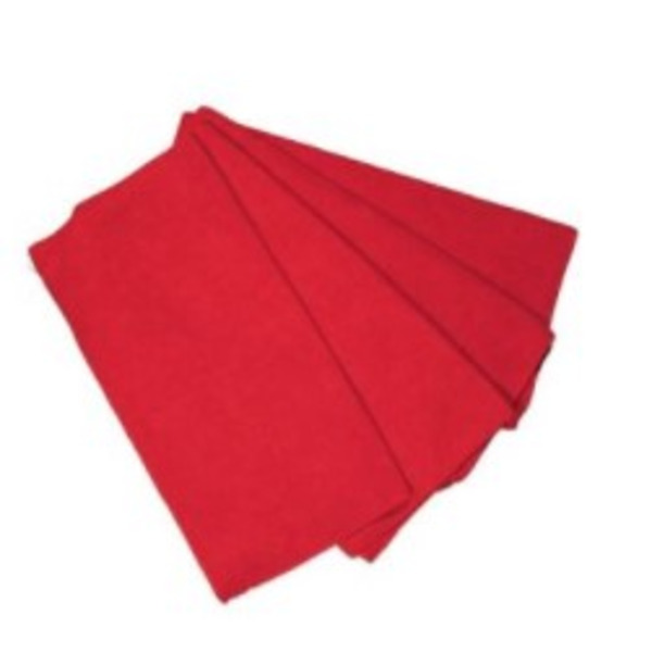 Knuckle Buster Red Microfiber Towels, 16"X16", 12 Ct