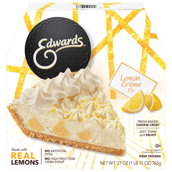 Edwards Crème Desserts Frozen Lemon Crème Pie Same-Day Delivery or