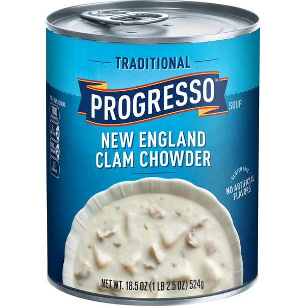 Progresso Traditional New England Clam Chowder Soup (18.5 oz) from Costco Instacart