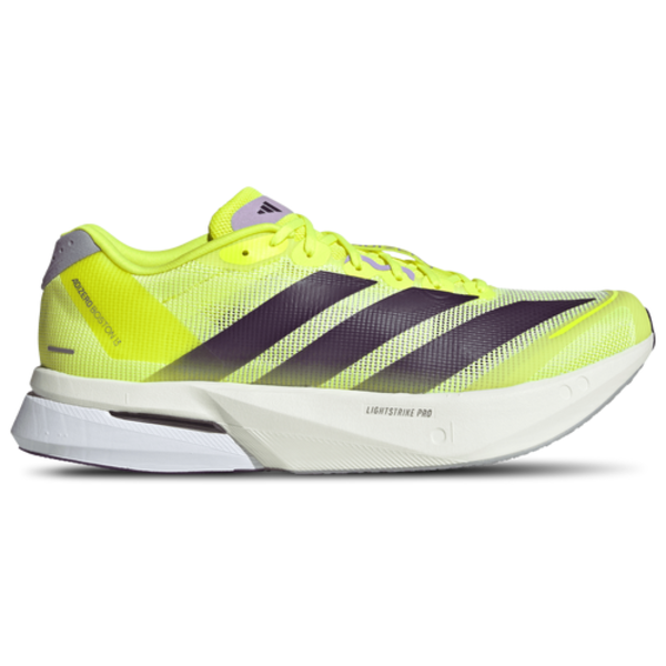 adidas Men's Boston 13 Running Shoes, Size 10 - Yellow/Black/White