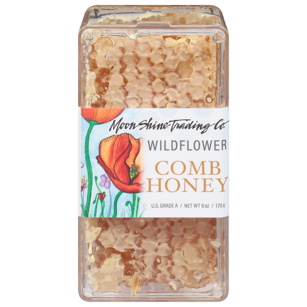 Moon Shine Trading Company Comb Honey, Wildflower