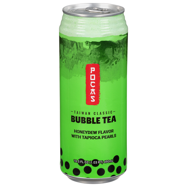 Pocas Bubble Tea, Honeydew Flavor, Taiwan Classic Same-Day