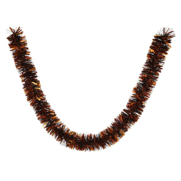 Ashland Orange & Black Tinsel Garland