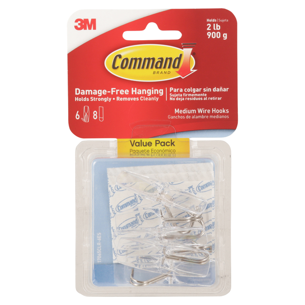 Target Command Wire Hooks, Medium, Damage-Free Hanging, Value Pack Same ...