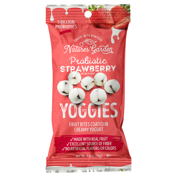 Nature's Garden Probiotic Strawberry Yoggies Same-Day Delivery or