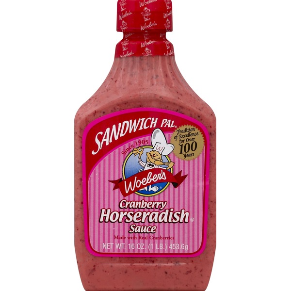 Woebers Horseradish Sauce, Cranberry (16 oz) Instacart