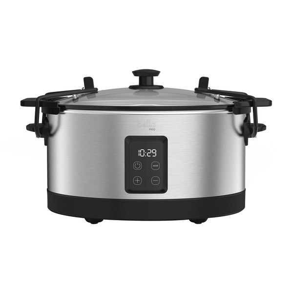 bella PRO Stainless Steel Programmable Slow Cooker With Searing Function