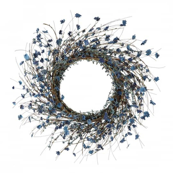 Ashland Blue Wildflower Wreath