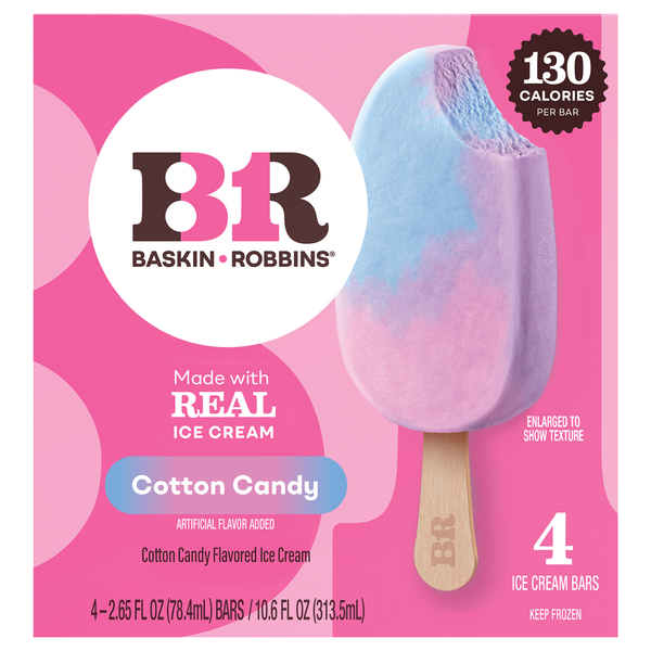 Baskin-Robbins Cotton Candy Ice Cream Bars