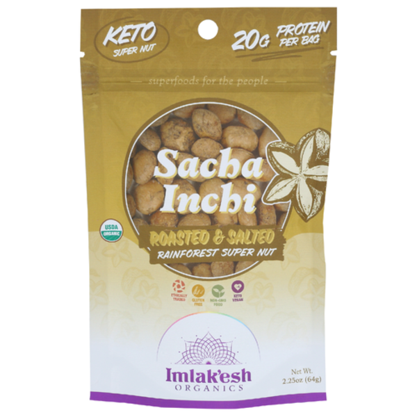 Imlak'Esh Organics Organic Roasted & Salted Sacha Inchi