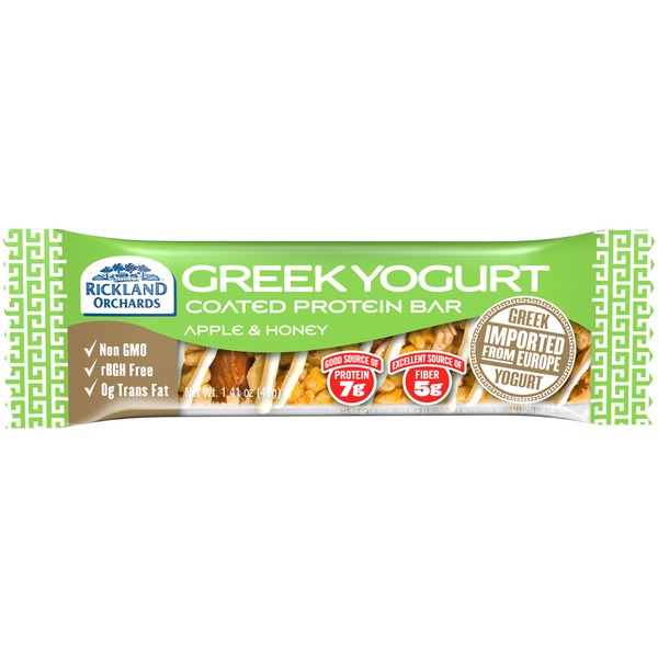 Rickland Orchards Greek Yogurt Coated Apple & Honey Protein Bar (1.41