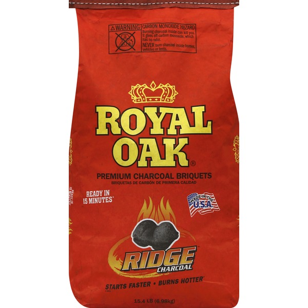 Royal Oak Charcoal Briquets, Premium, Ridge (15.4 lb) Instacart