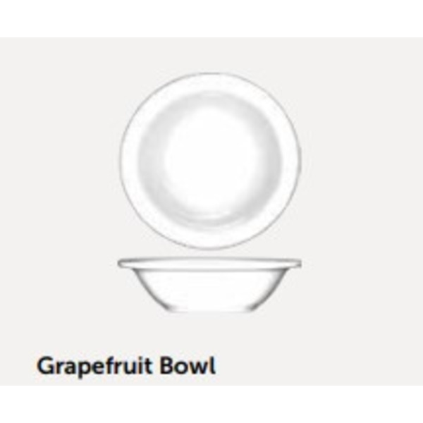 Tableware - Grapefruit Bowl, White, 10 oz, 1 Dz