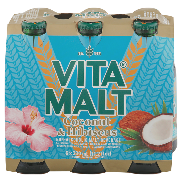 VITAMALT 24PK/12OZ COCONUT HIBUSCUS