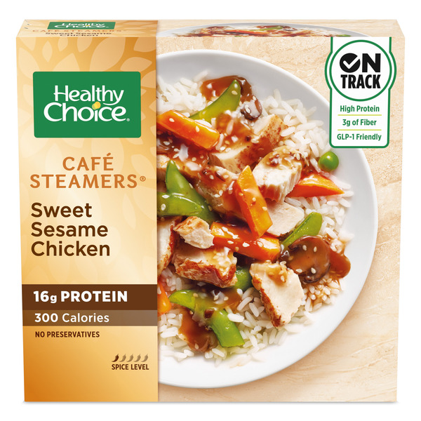 Healthy Choice Cafe Steamers Sweet Sesame Chicken, Frozen Meal