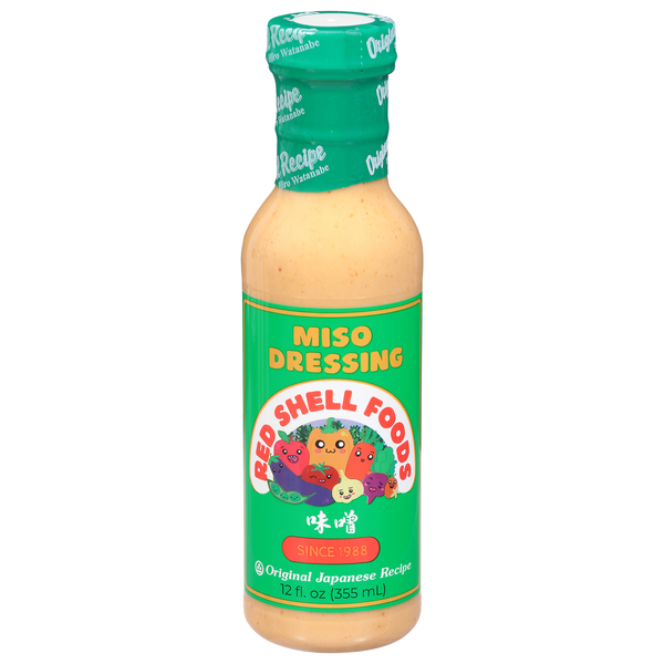 red shell premium japanese miso dressing Red Shell Foods Miso Dressing