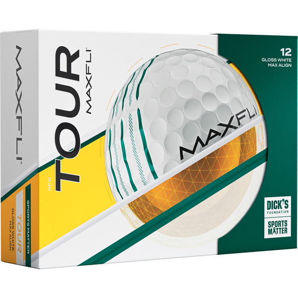 Maxfli Tour Max Align Sports Matter Golf Balls - White