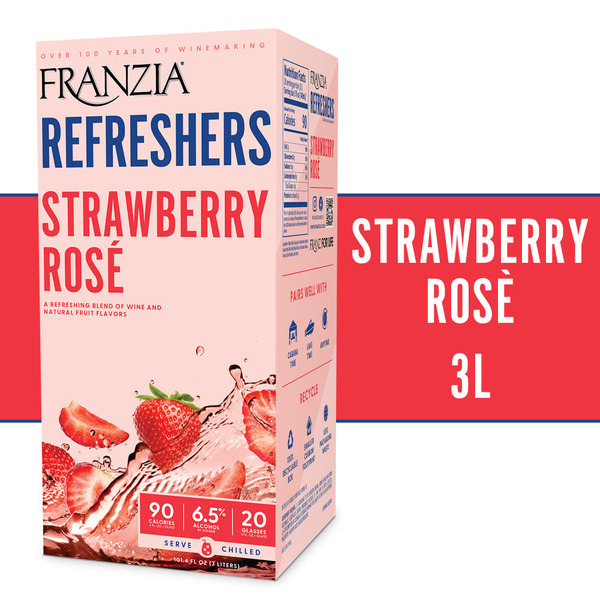 Franzia Strawberry Rose Refreshers Blend Wine Box Same-Day