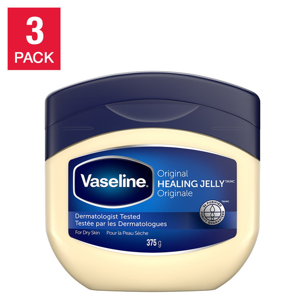 Vaseline Original Healing Jelly, 3 x 375 g