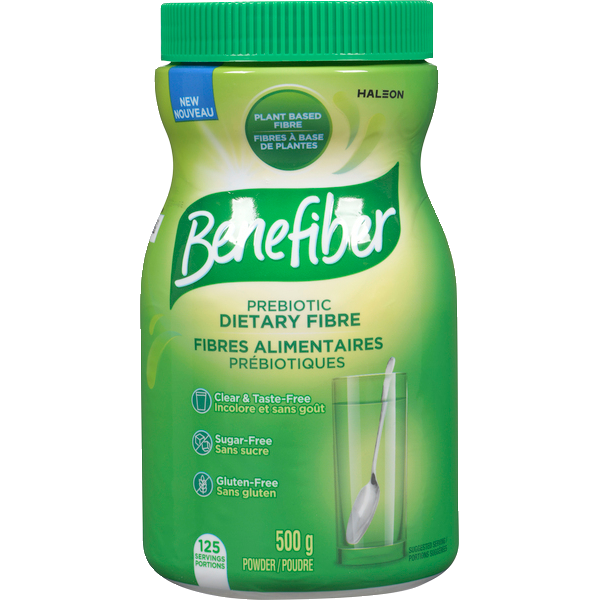 Benefiber Prebiotic Dietary Fibre Powder, Unflavoured, Daily Fibre 125 ...