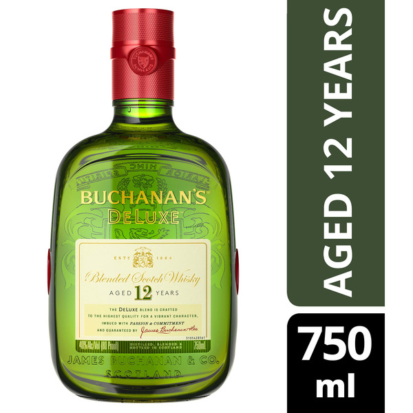 BUCHANAN'S 750ml　ブキャナンズデラックス ファイネスト　特級 Buchanan's DeLuxe Aged 12 Years Blended Scotch Whisky Same-Day