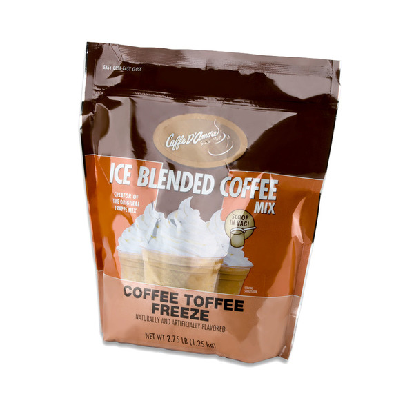 Caffe D' Amore - Toffee Flavored Blended Iced Coffee Mix